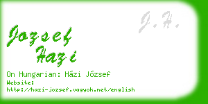 jozsef hazi business card
